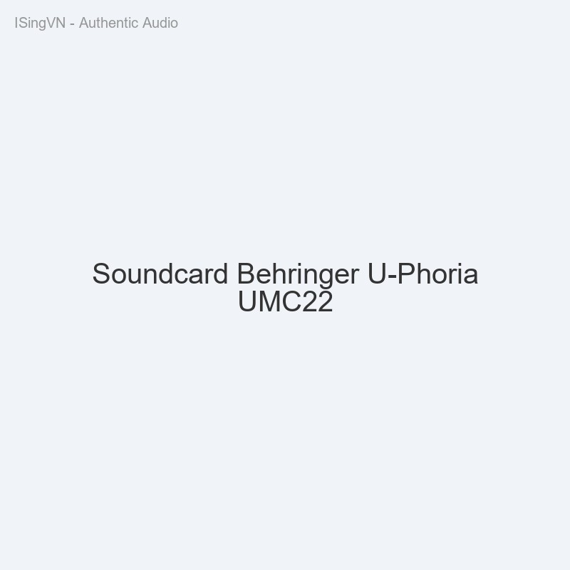 Soundcard Behringer U-Phoria UMC22